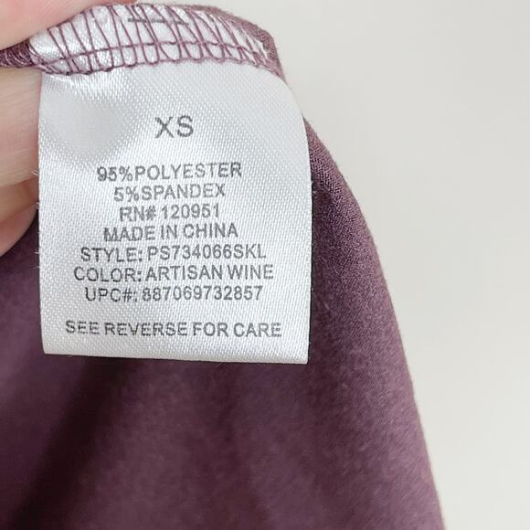 Pink Republic XSmall Purple Faux Sueded Lace Back Dress Sleeveless Artisan Wine - Picture 8 of 11